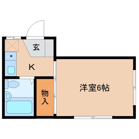 草薙駅 徒歩15分 1階の物件間取画像